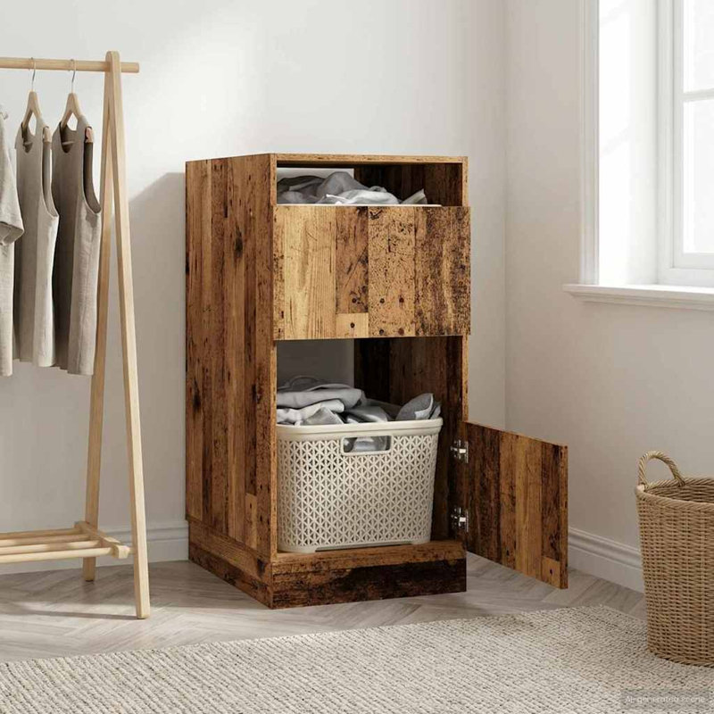 Freestanding Bathroom Storage, Old Wood