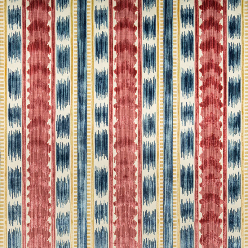 Chaumont Velvets Bayeaux Performance Fabric, Red