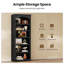 80.9" H Arched 6-Tier Bookcase with Open Shelves for Living Room Kitchen