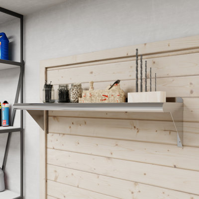 Tablette murale en acier inoxydable