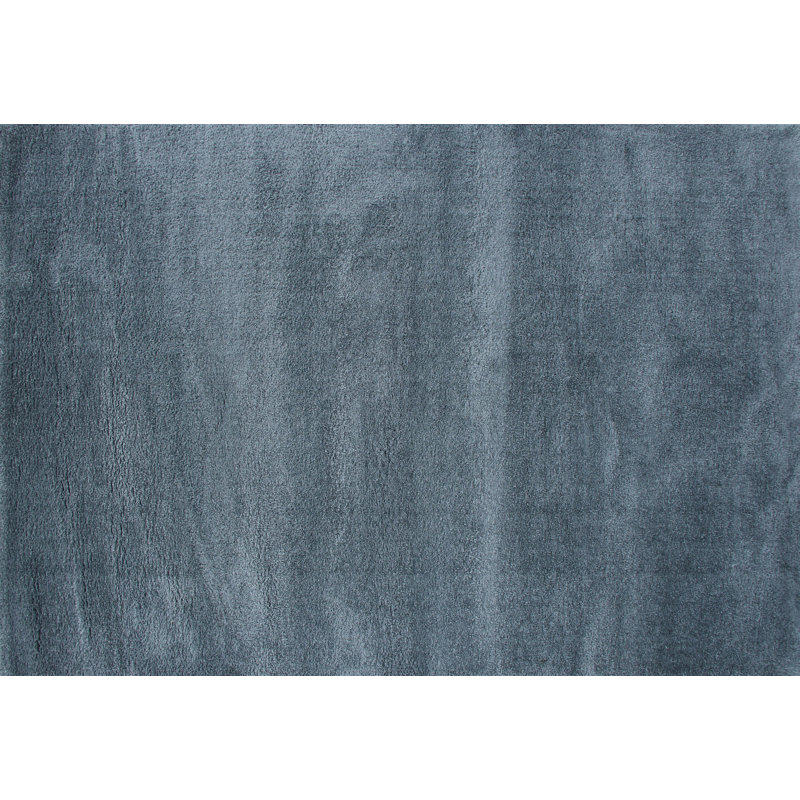 Stylish Anthracite Carpet, 5.2 x 7.5 Feet | 100% Polyester, 1.2 lbs/sq ft | Machine Woven with 102400 Thread Points, 1.2 in Pile Height | Easy to Clean, Machine Washable at 86°F | Perfect for Living Room & Bedroom Décor