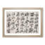 Calligraphy Script by Zheng Xie - Picture Frame Typography Print-55513773-55513776