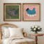 Abstrait, art mural mignon, ferme de poule, affiche, minimaliste, moderne, boho, art mural, salon-123399550-123399551