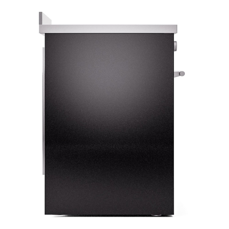 ILVE Professional Plus II 30 in Induction Range, Glossy Black/Stainless Steel