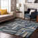 Premium Machine Washable Collett AMF1012 Squares Rug