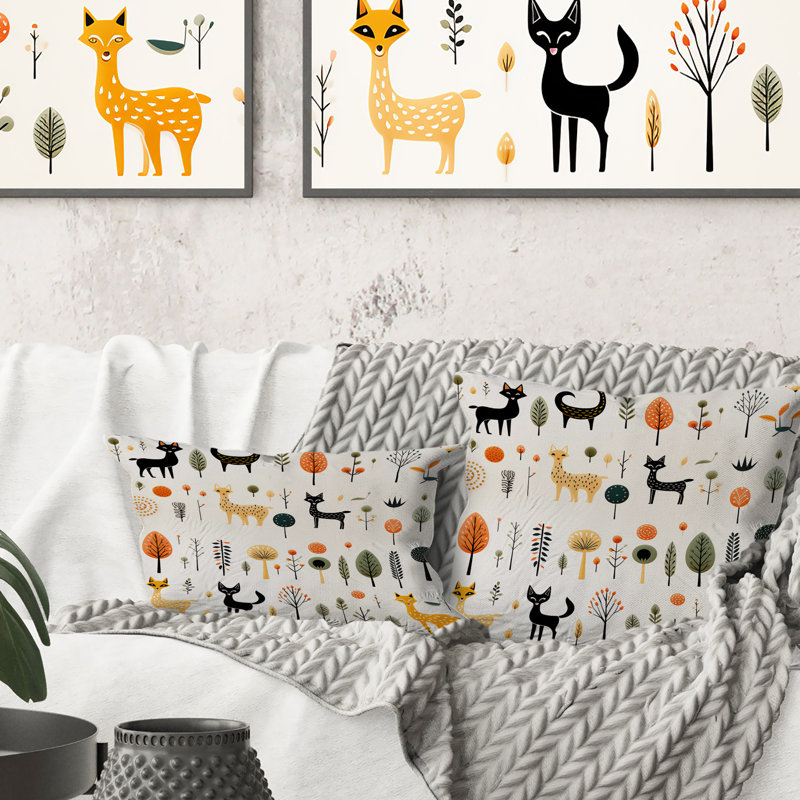 Floral Throw Pillow