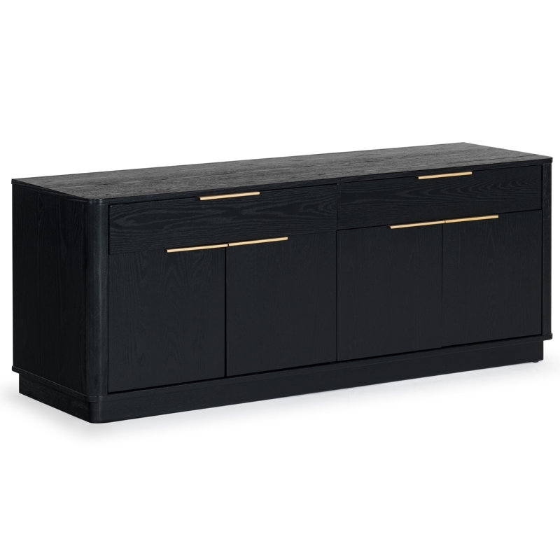 Gabrietta Media Console TV Stand, Black