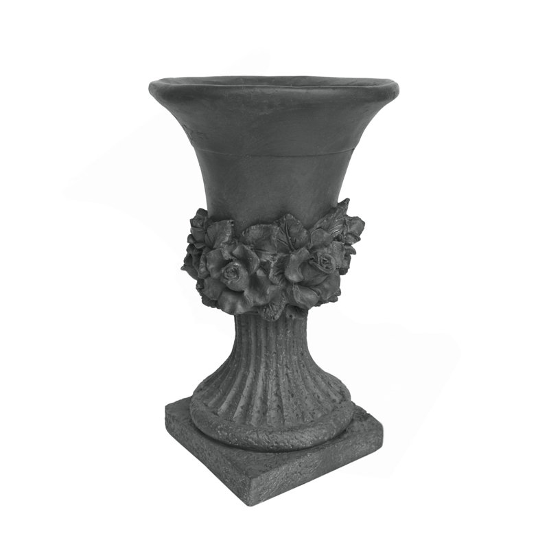 Garden Urn Planter, Antique Gray