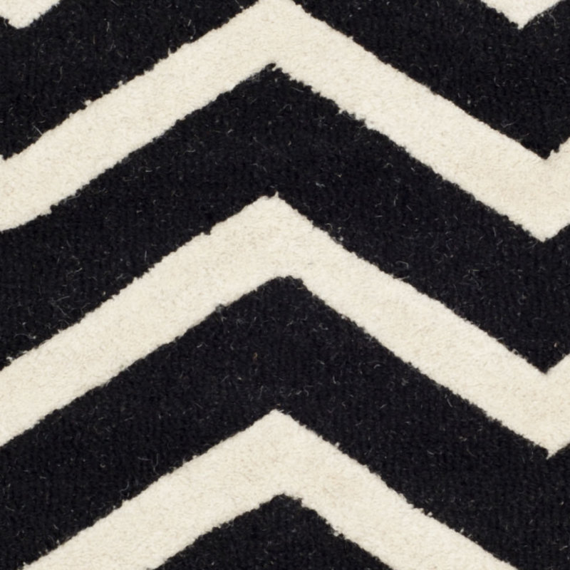 Tapis en laine touffeté à la main Sanyla, Rond 6 pi