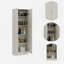 Armoire Multistorage Abinet, cinq tablettes, armoire à deux portes - perle-125915880