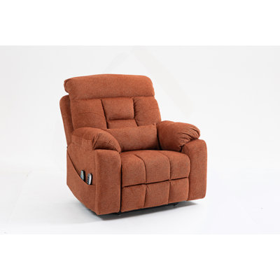 Fauteuil relevable électrique Old Age, canapé électrique plat en mousse haute densité, avec fonctions de chauffage et de massage, inclinable à 180 degrés, 2 porte-gobelets, 2 télécommandes, 4 moteurs OKIN