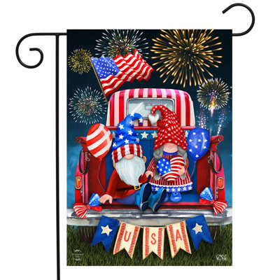 Drapeau de jardin des gnomes des États-Unis