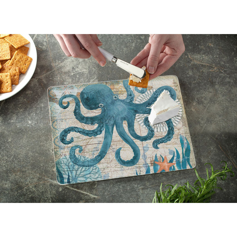 CounterArt Glass Monterey Bay Saver Cutting Board
