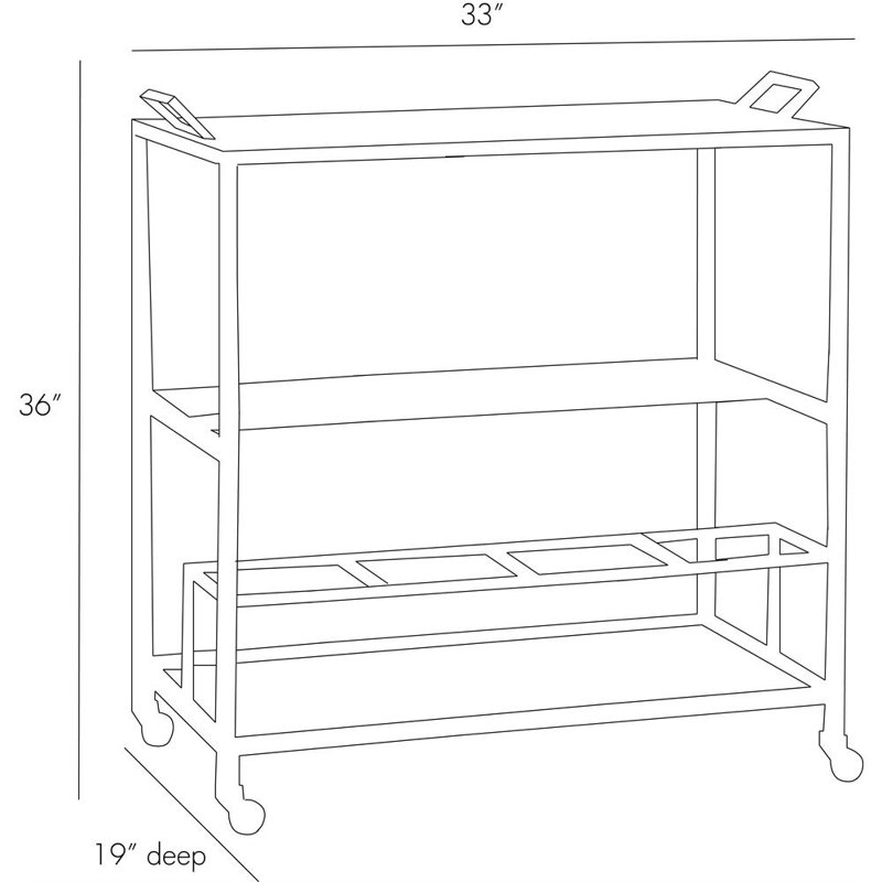 Jak Metal Bar Cart