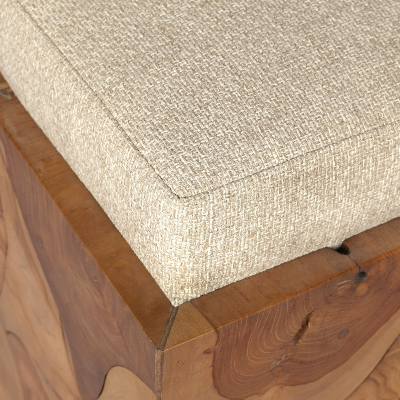 Tomlin Outdoor Teak Standard Ottoman