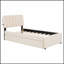 Lit plateforme tapissier Teddy-767458109