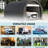 10' X 16' Carport Garage - Heavy Duty Tent With - Pe Canopy, Large Zippered Access For Car, Truck, Boat, Motorcycle, Bike, Garden Tools, Outdoor Activities, Gray Color Cover, Entry Work,