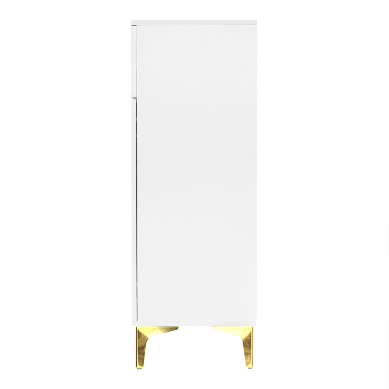 12 Pair Shoe Storage Cabinet, White