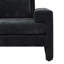 Fauteuil rembourré en chenille avec larges accoudoirs et dossier ergonomique-785287380