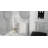 Badeloft Rectangular Stone Resin Freestanding Pedestal Bathroom Sink SB-02-A-M in Matte White-35943443