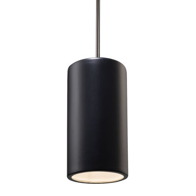 Luminaire suspendu cylindrique à tige rigide DEL