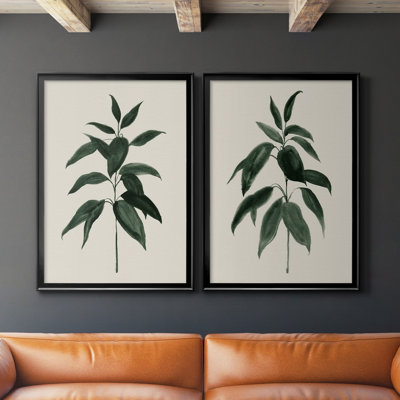 Toile tendue de qualité «Soft Greenery I» - prête à être accrochée