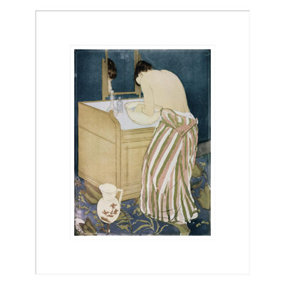 «Woman Washing Hands» par Mary Cassatt, impression giclée sur cadre