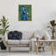 "Bold Peacock Feathers", art mural encadré sur toile flottante par Yvette St. Amant-458862882-466022782