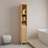 Bamboo Thin And Tall Storage Cabinet