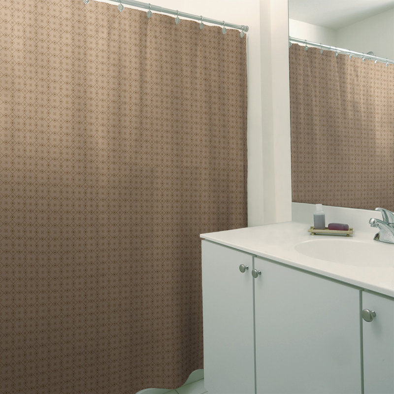 Rideau de douche simple Katelyn Elizabeth, Brun pâle