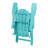 Laguna Outdoor 5-Piece Adirondack Chair With Square Coffee Table Conversation Set-108401493