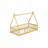 Wood Tent-shaped Floor Bed,Teepee Bed-1624096586-1624096585