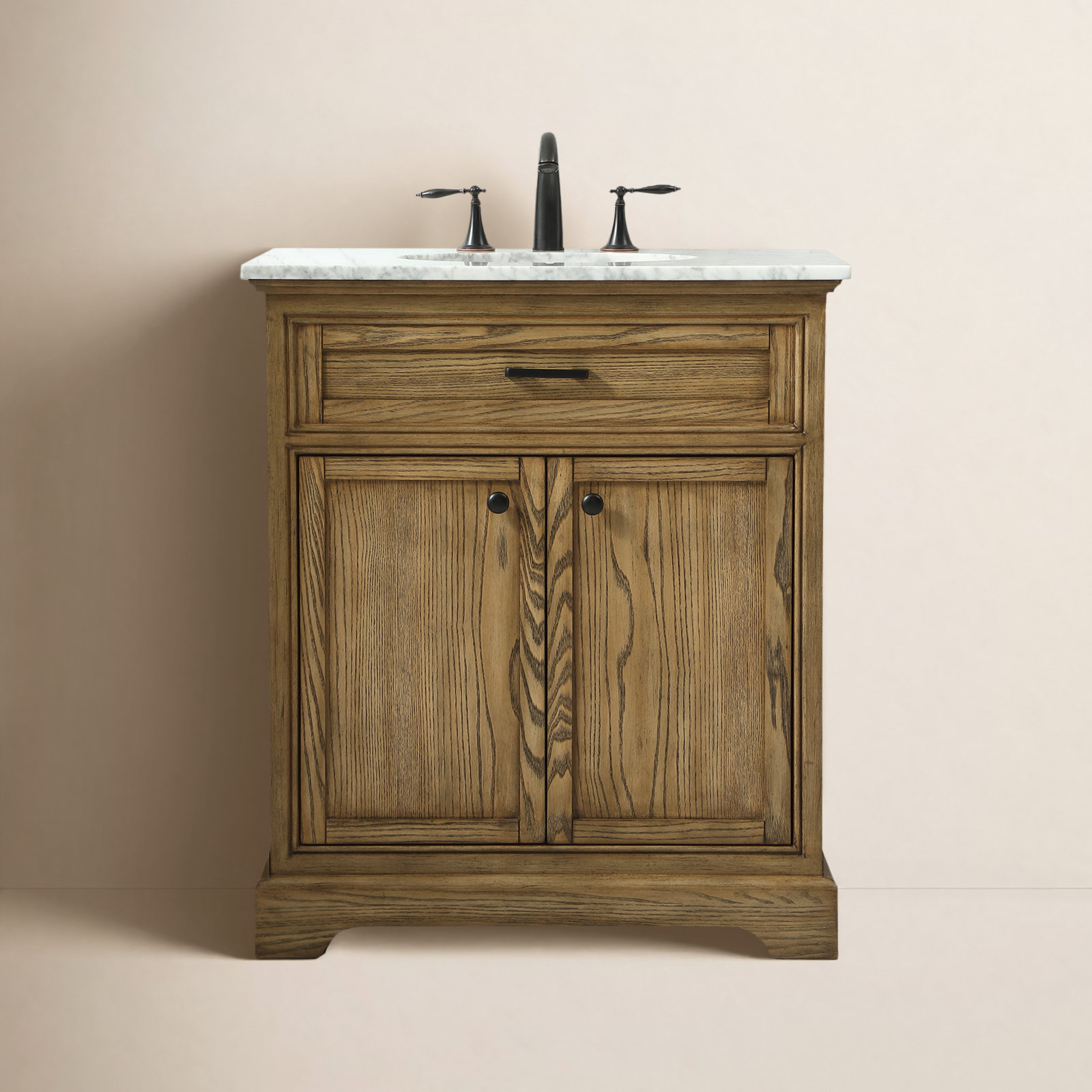 Hermes 30'' Single Bathroom Vanity, Driftwood
