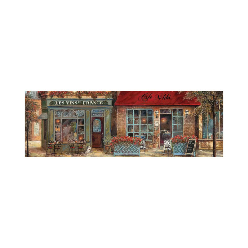 L'Ambiance I by Ruane Manning - Panoramic Gallery-Wrapped Canvas Giclée on Canvas, Canvas