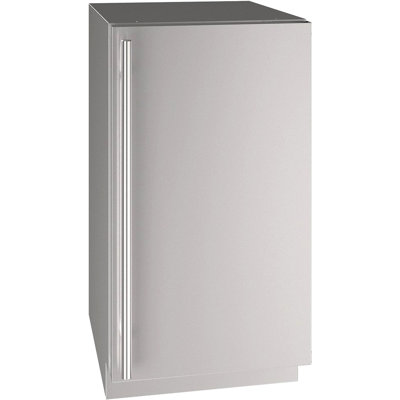 U-Line 18"W. 5 Class 3.7 Cu.Ft. Compact Refrigerator - Stainless Steel