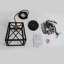 Luminaire suspendu industriel noir 1 lumière Edison