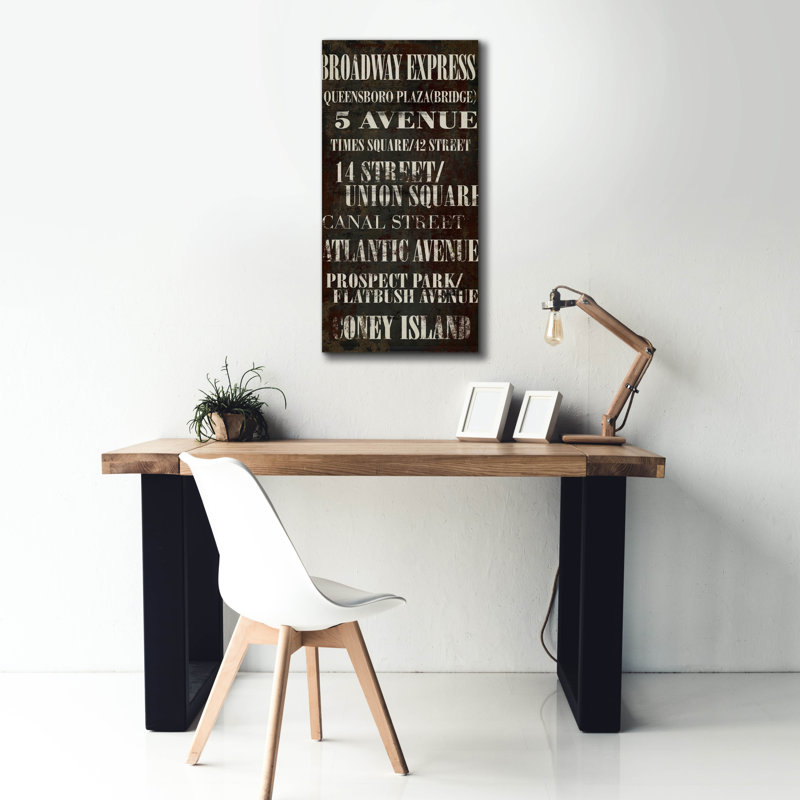 'Ny Subway Express' by Art Licensing Studio Canvas Wall Art