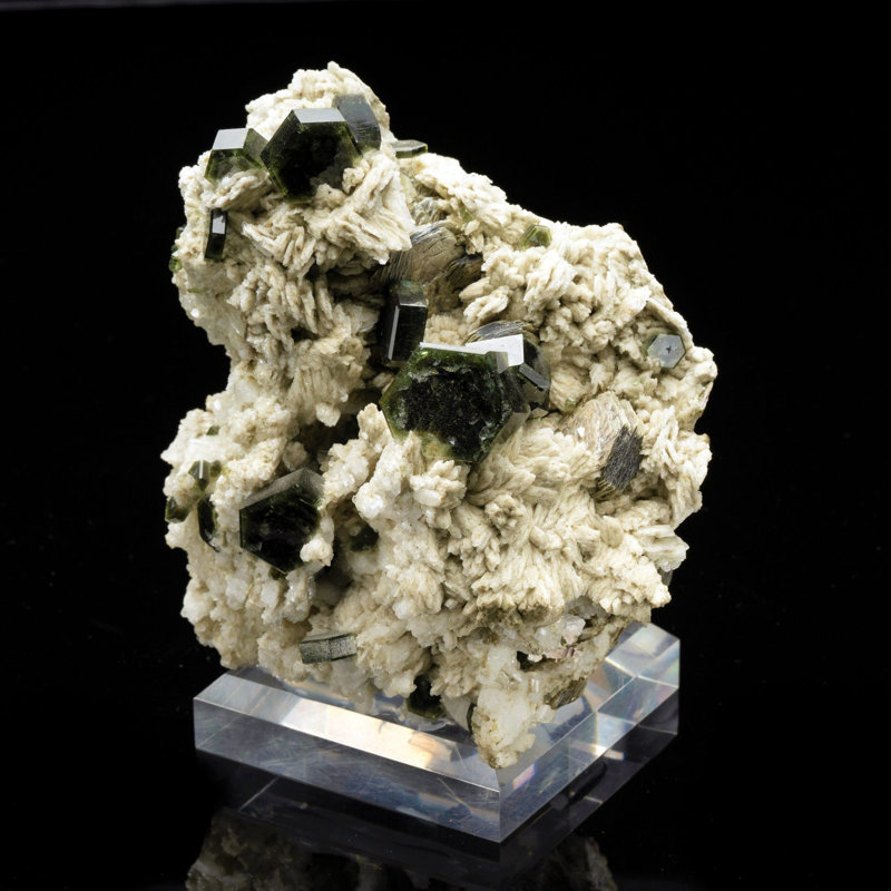 Apatite verte du Minas Gerais, Brésil