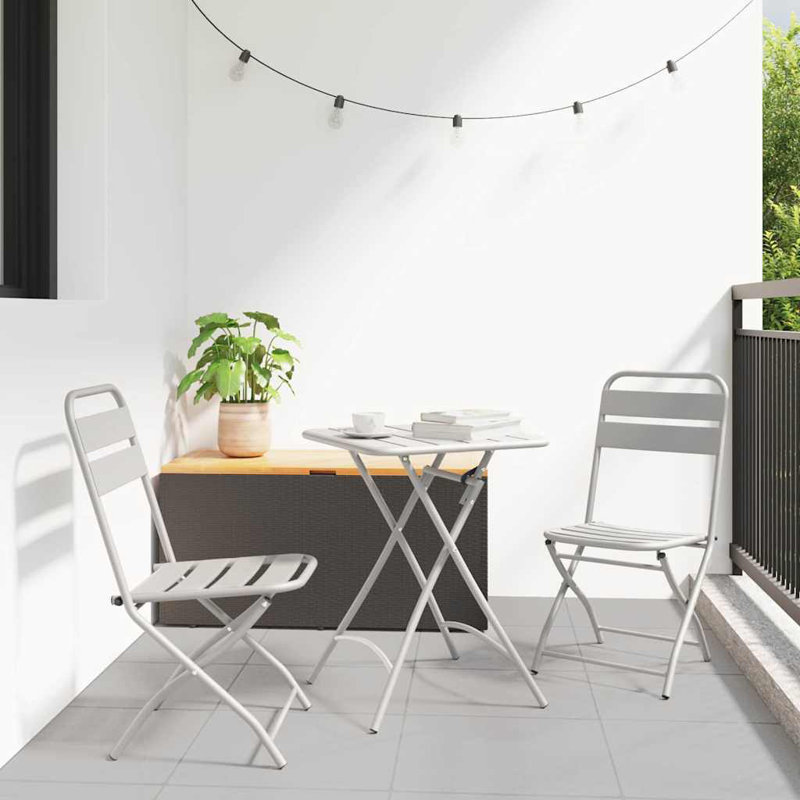 Square 3 - Piece 2 - Person 55Cm L Outdoor Bistro Set, Beige