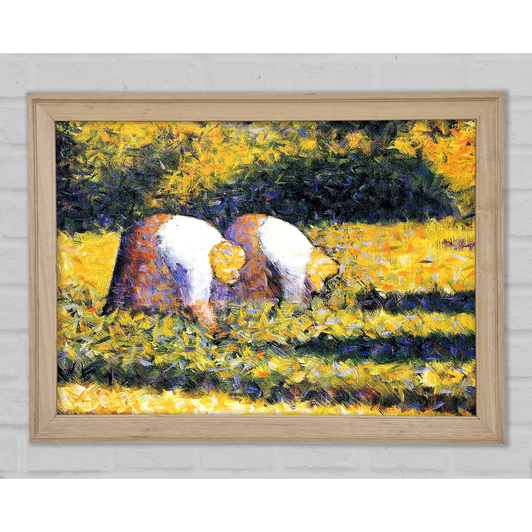 Seurat Bauern bei der Arbeit - Druck