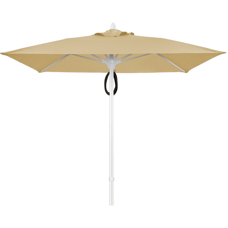 Parasol de marché carré 7,5 pi Prestige, Blanc, Lin lin