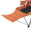 Chaise de camping pliante réglable à 5 positions avec repose-pieds, chaise inclinable portable pour la randonnée, le camping, le jardin et le bureau
