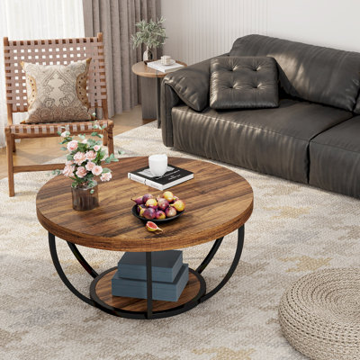 Maissane Floor Shelf Coffee Table with Storage