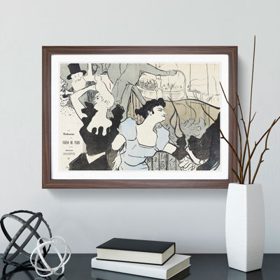 Casino in Paris by Henri de Toulouse-Lautrec - Framed Print