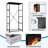 4 Drawer Dresser for Bedroom, Narrow Chest of Drawers, Wooden Top and Study Iron Frame 18"x37.5"-(WxH)-2134865446