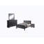 1pc Table de chevet grise Louis Philippe-881085555