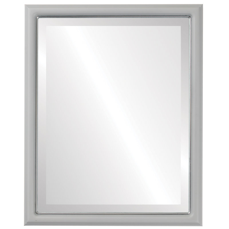 Miroir Newburyport, H 17 po x l 13 po, Argent