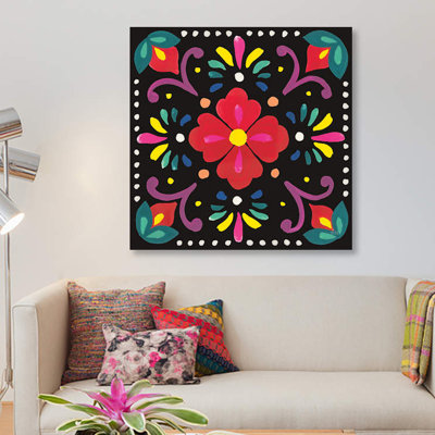 Laura Marshall " Floral Fiesta Tile XII " by Laura Marshall