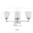  Gillen Hurricane Metal/Seeded Glass LED Vanity Light-119335140