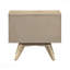 Table de chevet 2 tiroirs gris Mid-Century-1052580006